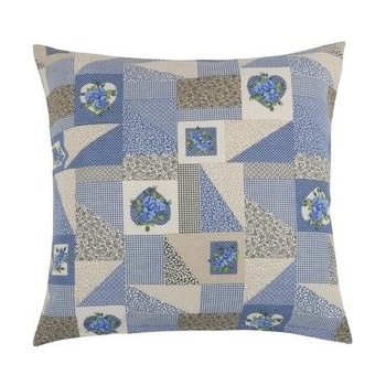 Bellatex Ema patchwork modrý 45 x 45 cm