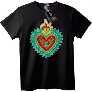 NOONEBRAND Тениска с Oko на Свещено Сърце - M, Black