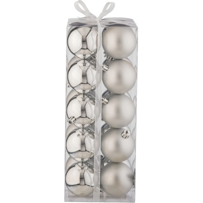 LIVARNO home Ozdoby na vánoční stromek 20dílná sada stříbrná – Zboží Dáma