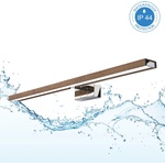 Brilagi BRILAGI-LED Осветително тяло за огледало за баня WOODY MIRROR 3v1 LED/15W/230V IP44 хром/дъб/орех (BG5133)