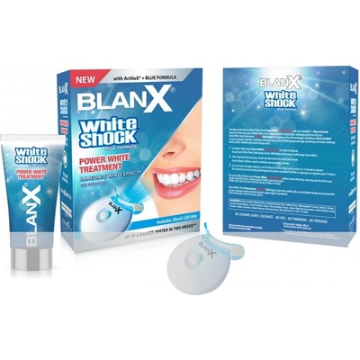 BlanX White Shock stomatologický bělicí gel 50 ml + LED světlo pro bělení zubů