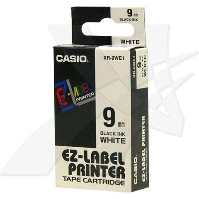 Casio černý tisk/bílý podklad, 8m, 9mm XR-9WE1