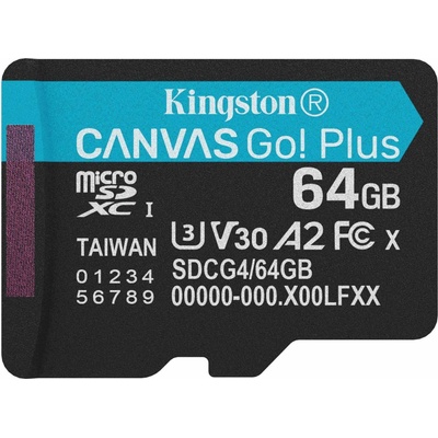 Kingston Canvas Go Plus A2 Micro SDXC 64GB SDCG4/64GBSP
