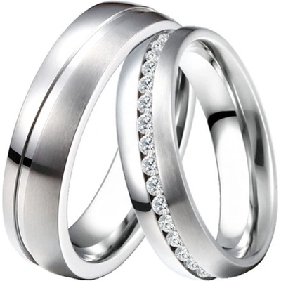ST-88077 Ocelové snubní prsteny