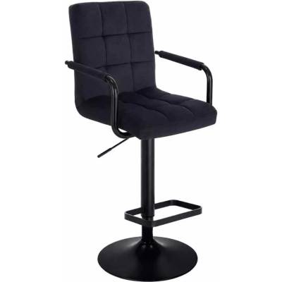 LuxuryForm Design Verona Black Velur na čiernom tanieri čierna