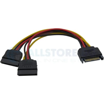 VCOM разклонител SATA Power splitter 15-pin M / 2xFemale - CE360-0.15m (CE360-0.15m)