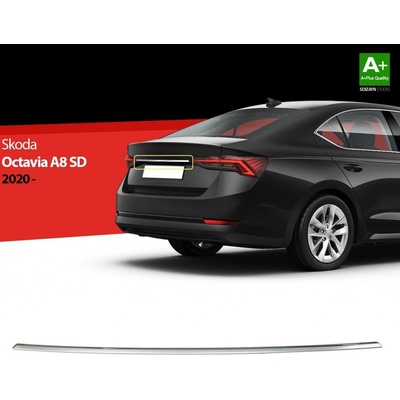 Nerez lišta nad zadní SPZ Škoda Octavia IV sedan