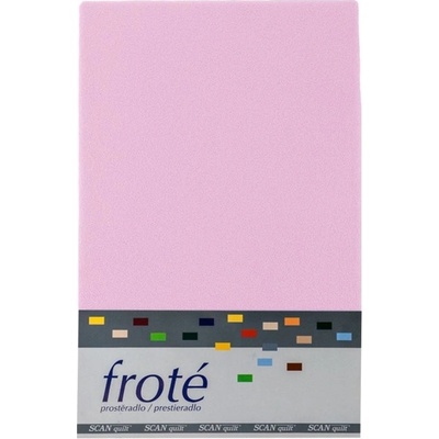 Scanquilt plachta froté ružová 90x200