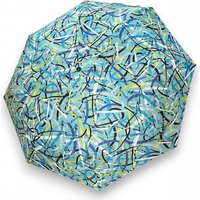 Derby Hit Mini Moving Lines Blue dámsky skladací dáždnik modrý