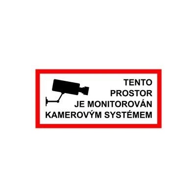 Informační samolepka kamerový systém