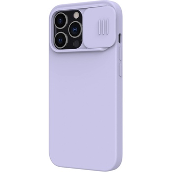 Nillkin Гръб Nillkin Camshield Silky magnetic silicone case за iphone 13 Pro - Лилав (6902048223554)