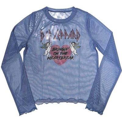 Def Leppard Bringin On The Heartbreak (Mesh) Blue S Дамски Риза (DEFLMCT42LBL01)