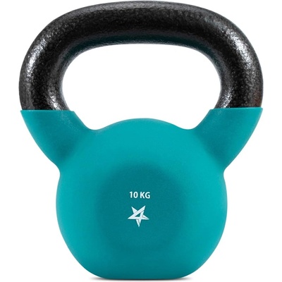 Yes4All YCBQ Neoprene Coated Kettlebell, Strength Training Kettlebells - 10KG Turquoise