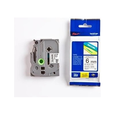 páska BROTHER TZ211 čierne písmo, biela páska Tape (6mm) (TZE211)