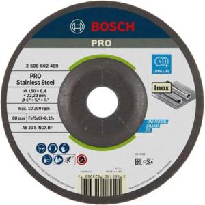 Bosch - Шлифовъчен диск за неръждаема стомана 150x22, 23 мм 2608602489 (2608602489)