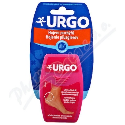 Urgo Hojenie pľuzgierov Ultra diskrétne hydrokoloidná náplasť 5,9 x 3,4 cm 5 ks