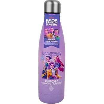 K-pop demon hunters Термобутилка KPop Demon Hunters - Huntr/x, Лилава, 500 ml (CR4125)