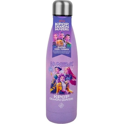 K-pop demon hunters Термобутилка KPop Demon Hunters - Huntr/x, Лилава, 500 ml (CR4125)
