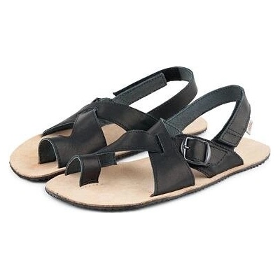 Vlnka barefoot kožené sandále Tony čierna