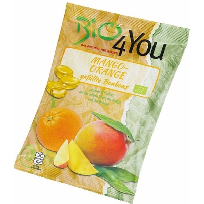 Bio4You Bonbóny mango pomeranč 75 g