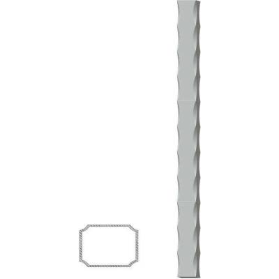 Ocelový profil 60x40x3mm, zdobený po hranách Délka: 3m