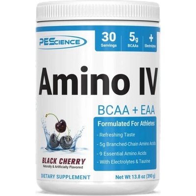 PES Amino IV | BCAA + EAA [390 грама] Черна череша