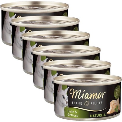 Miamor Feine Filets Naturell пиле и зеленчуци 6 x 80 г