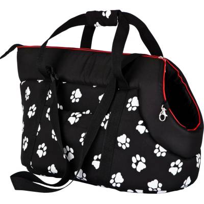 HobbyDog R3 Taška černá a packy L 30 x 50 x 32 cm