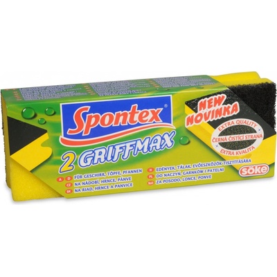 Spontex 3 Supermax molitanové hubky na riad 3 ks tvarované s ochranou nechtov