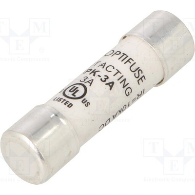 OPTIFUSE FPK-3A Pojistka: tavná; kulatý,průmyslová; 3A; 600VAC; 600VDC; rychlá