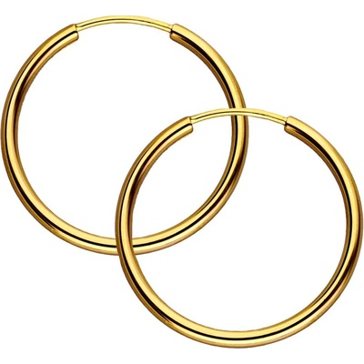 Zlaton Náušnice kruhy žluté zlato 2.4cm 1.55g 000280205256