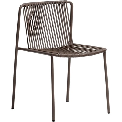 Pedrali Tmavě hnědá kovová zahradní židle Tribeca 3660