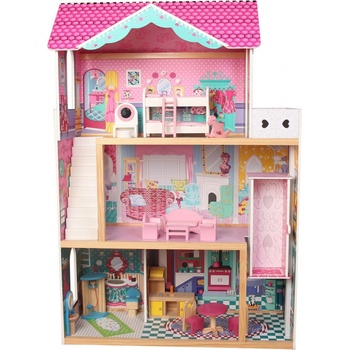 Wiky Drevený domček pre bábiky Barbie 82x30x110 cm