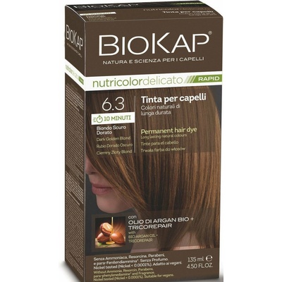 Biosline Barva na vlasy 6.30 Tmavá blond zlatá 135 ml