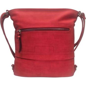 Tapple Střední kabelko-batoh 2v1 s praktickou kapsou červená