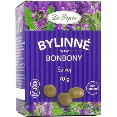 Dr. Popov Bonbony Šalvěj 70 g