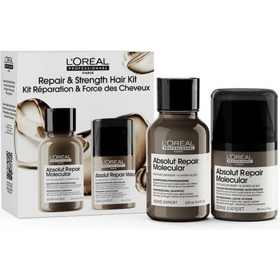 L´oréal Professionnel Serie Expert Absolut repair Molecular Mini Duo Set šampon 100 ml + bezoplachová maska 50 ml dárková sada