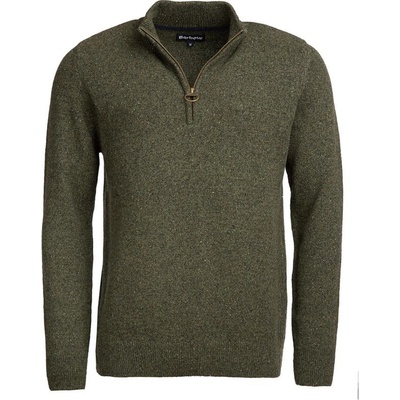 Barbour Essential Pullover Tisbury Half Zip Dark Seaweed