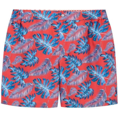 Hackett Бански гащета Hackett Leaf swimming shorts - Multicolor (Red)