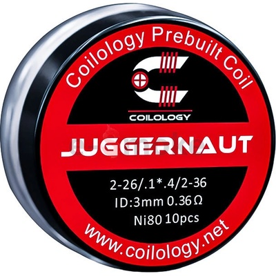 Coilology špirálky Juggernaut Ni80 0,36ohm 10ks