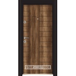 Starsteeldoor Блиндирана врата Parkdor SL 221 Газез Орех (цена без монтаж)