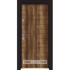 Starsteeldoor Блиндирана врата Parkdor SL 221 Газез Орех (цена без монтаж)