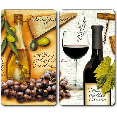 Kesper Prkénko na krájení Italy, sklo, sada 2ks, 52x30 cm – Zboží Dáma