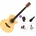Pasadena SG026C Premium SET Natural Джъмбо китара