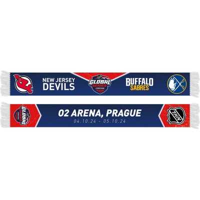 Great Branding šála NHL Global Series 2024 Czechia Buffalo Sabres vs New Jersey Devils Friendship Printed Scarf