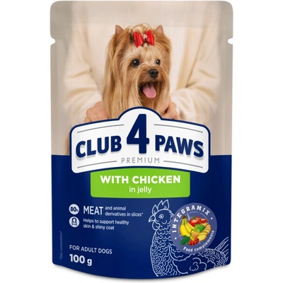 Club4Paws Premium pre malé plemená s kuracím mäsom v želé 100 g