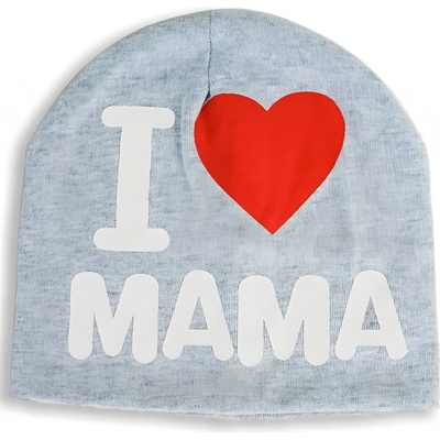 Proman dětská zimní čepice I LOVE MAMA bílá