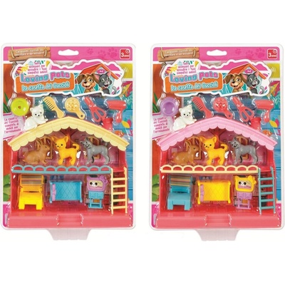 RS Toys Игрален комплект RS Toys - Къща с домашни любимци и аксесоари, асортимент (11296)