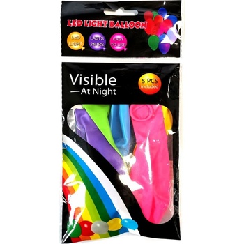 RAPPA Balónek LED svítící mix barev 30 cm