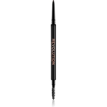 Makeup Revolution Precise Brow Pencil precizní tužka na obočí s kartáčkem Dark Brown 0,05 g
